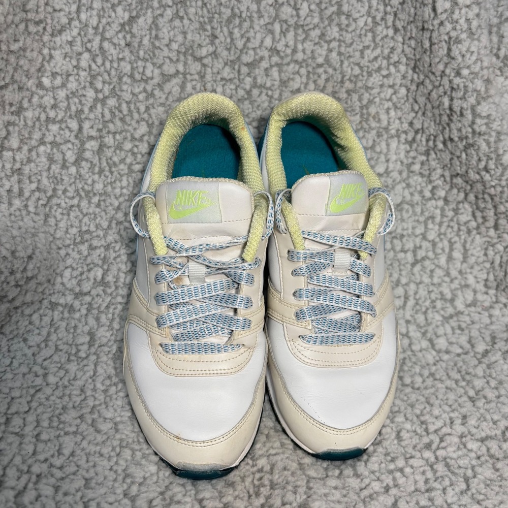 Nike Air Pegasus 83 Womens Sail Mineral Blue Volt Sneakers 414922-143